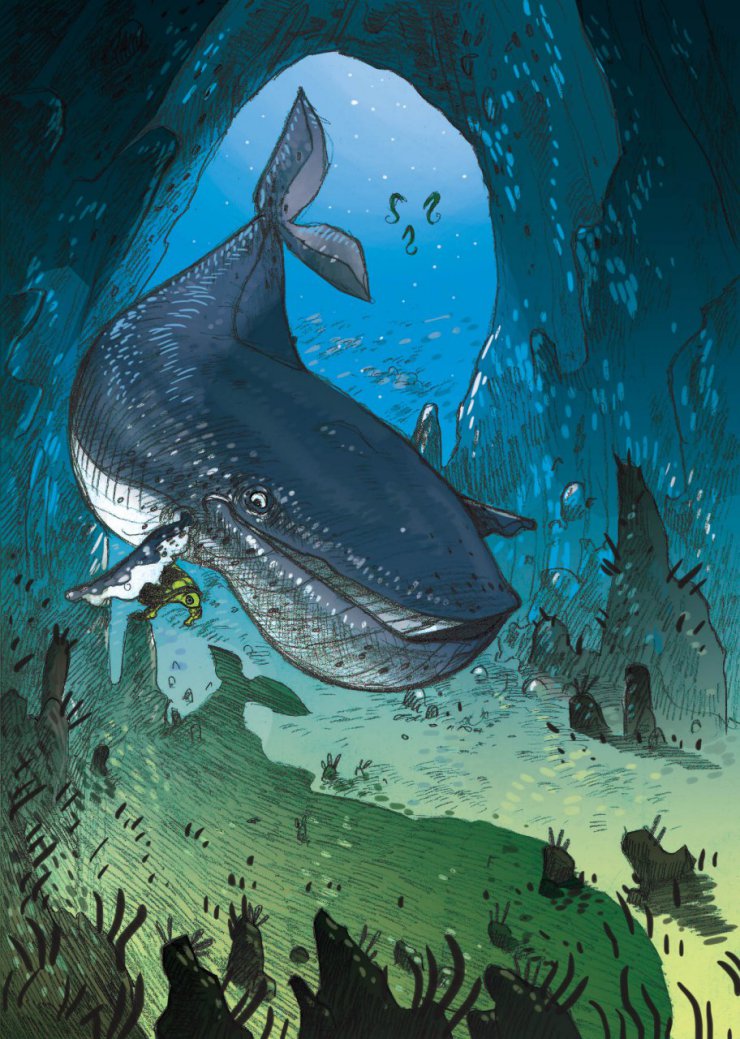 Balena et Nyamba chez la reine des Océans &quot;La Manta&quot; par l'illustrateur Gwendal Blondelle